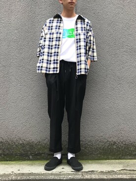 秦翔平さん（メンズ・180cm）の春コーディネート