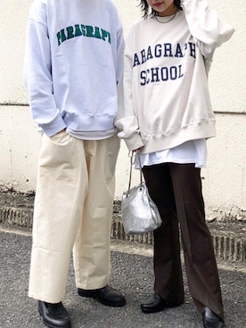 「Paragraph（パラグラフ）のアイテム」を使った、秦翔平さん（メンズ・180cm）の秋コーディネート