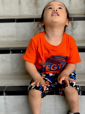 「TEG TEG（テグテグ）のアイテム」を使った、kairiさん（キッズ・90cm）の春コーディネート