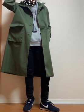 「UNITED TOKYO（ユナイテッドトウキョウ）のアイテム（モッズコート）」を使った、さかなさん（メンズ・168cm）の冬コーディネート