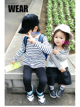 sora♡yuzuさん（キッズ・80cm）の秋コーディネート