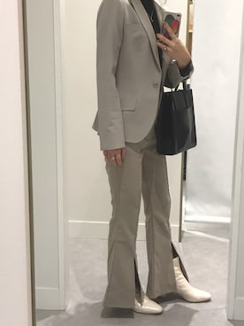 「theory（セオリー）のアイテム（テーラードジャケット）」を使った、tajiiさん（レディース・156cm）の秋コーディネート