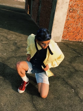 「Supreme.La.La.（シュープリームララ）のアイテム（その他アウター）」を使った、Yao Changさん（メンズ・170cm）の冬コーディネート