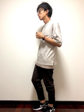 「アイテム（腕時計、ブラウン系）」を使った、ko-1さん（メンズ・181cm）の秋コーディネート