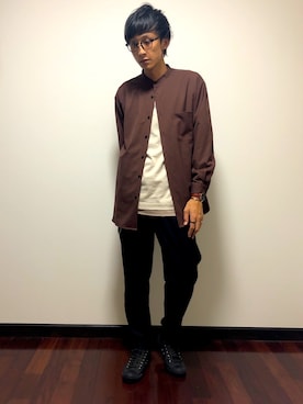 「アイテム（腕時計、ブラウン系）」を使った、ko-1さん（メンズ・181cm）の秋コーディネート