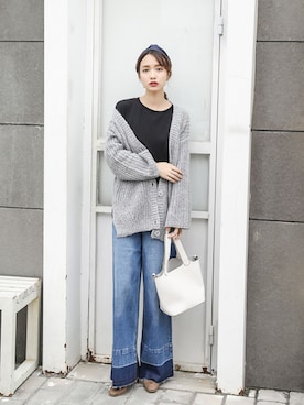 「OVoVO（オーヴォ）のアイテム（その他アウター）」を使った、OVoVO（オーヴォ）さん（レディース・164cm）の秋コーディネート