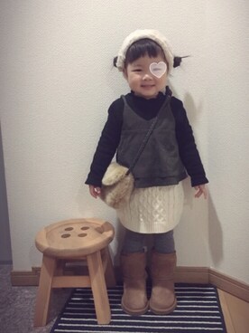 HINAさん(キッズ・70cm)の冬コーディネート