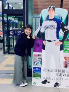 「ループカーディガン」｜oioiさん（レディース・153cm）の秋コーディネート