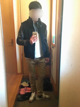 「SHIPS JET BLUE（シップスジェットブルー）のアイテム（ニット/セーター）」を使った、フーファイ君さん（メンズ・179cm）の冬コーディネート