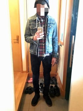 「NIKE NSW（ナイキエヌエスダブリュー）のアイテム」を使った、フーファイ君さん（メンズ・179cm）の冬コーディネート