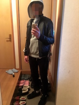 「Davit MEURSAULT（ダヴィット モルソー）のアイテム（ジャケット/アウター）」を使った、フーファイ君さん（メンズ・179cm）の冬コーディネート
