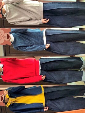 「学校」｜「アイテム（デニムジャケット）」を使った、ばもーさん（メンズ・175cm）の秋コーディネート
