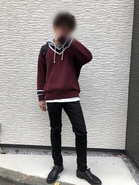「RAGEBLUE（レイジブルー）のアイテム（モカシン/デッキシューズ）」を使った、ばもーさん（メンズ・175cm）の秋コーディネート