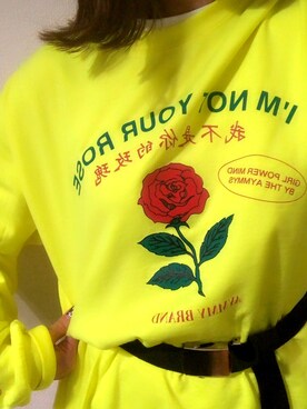 「メチャカリ」｜「アイテム（Tシャツ/カットソー）」を使った、テラさん（レディース・155cm）の春コーディネート