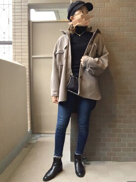 「ILIMA（イリマ）のアイテム（ブーツ）」を使った、KAAKOさん（レディース・158cm）の冬コーディネート