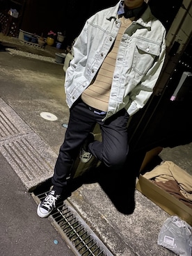 「YON（ヨン）のアイテム」を使った、じょりてぃ(フォロバします)さん（メンズ・175cm）の冬コーディネート