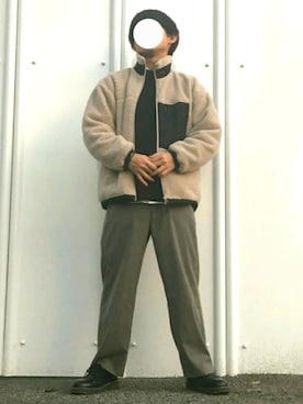 「STUDIOUS BLUE（ストゥディオスブルー）のアイテム」を使った、聖徳さん（メンズ・166cm）の冬コーディネート