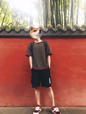 「PONY（ポニー）のアイテム」を使った、为哪端さん（メンズ・178cm）の夏コーディネート