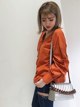 「ENVYM（アンビー）のアイテム（バッグ）」を使った、ENVYM_MADOKAさん（レディース・164cm）の春コーディネート