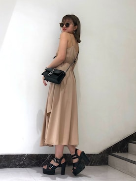 「ENVYM（アンビー）のアイテム（バッグ）」を使った、ENVYM_MADOKAさん（レディース・164cm）の春コーディネート