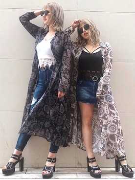 「アイテム（その他アウター）」を使った、ENVYM_MADOKAさん（レディース・164cm）の夏コーディネート