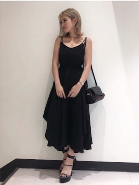 「ENVYM（アンビー）のアイテム（ワンピース/ドレス）」を使った、ENVYM_MADOKAさん（レディース・165cm）の夏コーディネート