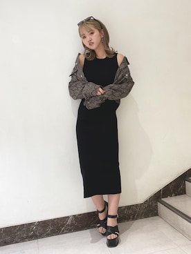 「envym_staff」｜「アイテム（カバーオール）」を使った、ENVYM_MADOKAさん（レディース・164cm）の春コーディネート