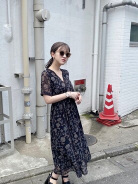 「ENVYM（アンビー）のアイテム（ワンピース/ドレス）」を使った、ENVYM_MADOKAさん（レディース・164cm）の夏コーディネート