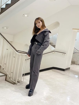 「envym_staff」｜「アイテム（デニムジャケット）」を使った、ENVYM_MADOKAさん（レディース・164cm）の秋コーディネート