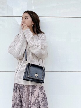 「ENVYM（アンビー）のアイテム（バッグ）」を使った、ENVYM_MADOKAさん（レディース・164cm）の秋コーディネート