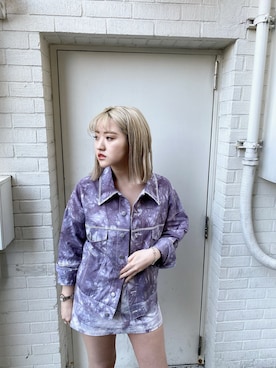 「envym_staff」｜「アイテム（デニムジャケット）」を使った、ENVYM_MADOKAさん（レディース・164cm）の春コーディネート