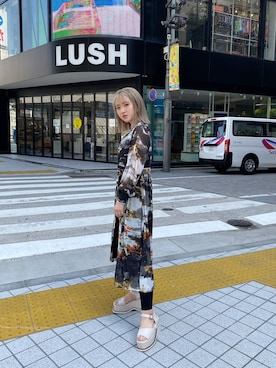 「envym_staff」｜「アイテム（ワンピース/ドレス）」を使った、ENVYM_MADOKAさん（レディース・164cm）の春コーディネート