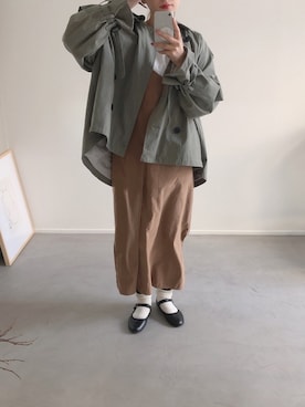 「カンフーシューズ」｜haruna131さん（レディース・158cm）の春コーディネート