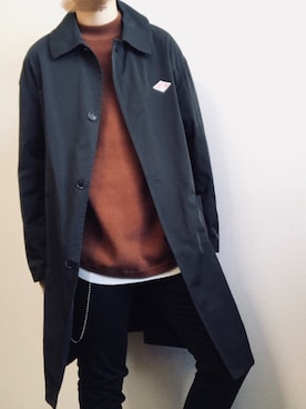 「RAGEBLUE（レイジブルー）の＜トレンドのロング丈＞ワッフルロングカットソー/733404（Tシャツ/カットソー）」を使った、颯人さん（メンズ・170cm）の冬コーディネート