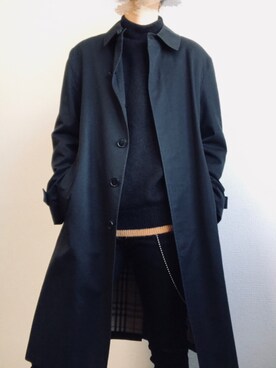 「バーバリー」｜「アイテム（財布/小物）」を使った、颯人さん（メンズ・170cm）の冬コーディネート