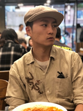 「OLD JOE & CO.（オールドジョーアンドコー）のアイテム（トップス）」を使った、Sho3sさん（メンズ・175cm）の夏コーディネート
