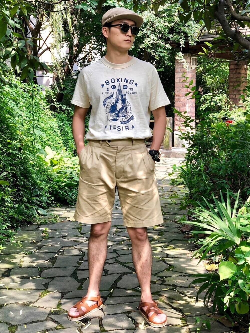 OLD JOE & CO.のキャスケット（ベージュ系）を使ったメンズ人気