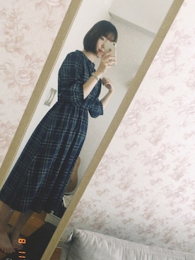 「アイテム（ワンピース/ドレス）」を使った、早記さん（レディース・158cm・10代）の夏コーディネート