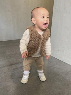 「chocolatesoup（チョコレートスープ）のアイテム（ジャケット/アウター）」を使った、平山奈美さん（レディース・174cm）の春コーディネート