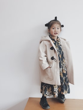 「no brand（ノーブランド）のアイテム（ダウンジャケット/コート）」を使った、lemonwongさん（キッズ・90cm）の冬コーディネート