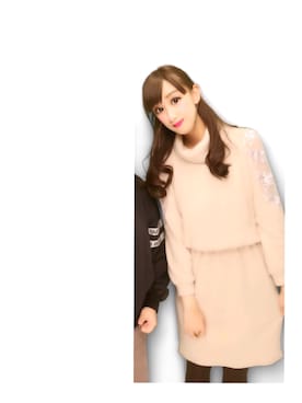 「tocco（トッコ）のアイテム（ワンピース/ドレス）」を使った、ほのかさん（レディース・164cm）の冬コーディネート