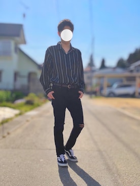 「improves（インプローブス）のアイテム（パンツ）」を使った、みにみさん（メンズ・172cm）の春コーディネート