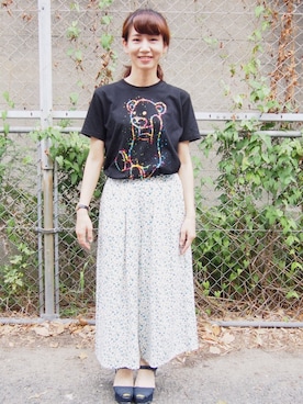 「ミラーレス一眼」｜an__naさん（レディース・155cm）の夏コーディネート