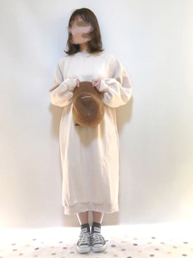 「SEVENDAYS=SUNDAY（セブンデイズサンデイ）のアイテム（キャップ）」を使った、ayakaさん（レディース・154cm）の冬コーディネート