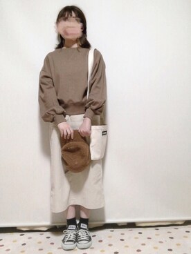 「SEVENDAYS=SUNDAY（セブンデイズサンデイ）のアイテム（キャップ）」を使った、ayakaさん（レディース・154cm）の冬コーディネート