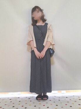 「LOWRYS FARM（ローリーズファーム）のショートＣＰＯシャツ　841006（シャツ/ブラウス）」を使った、ayakaさん（レディース・154cm）の夏コーディネート