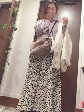 「PLST（プラステ）のアイテム（バッグ）」を使った、マイコさん（レディース・150cm）の冬コーディネート