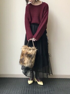 「NANO universe（ナノユニバース）のアイテム（パンプス）」を使った、nano・universe lady's webeditorさん（レディース・158cm）の秋コーディネート