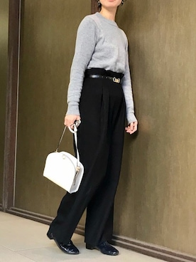 「HASHIBAMI（ハシバミ）のアイテム」を使った、nano・universe lady's webeditorさん（レディース・158cm）の冬コーディネート