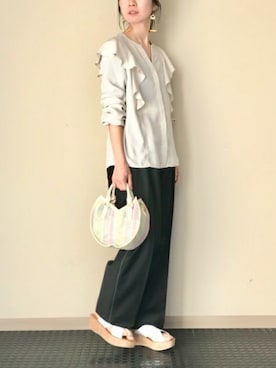 「HASHIBAMI（ハシバミ）のアイテム（バッグ）」を使った、nano・universe lady's webeditorさん（レディース・158cm）の冬コーディネート